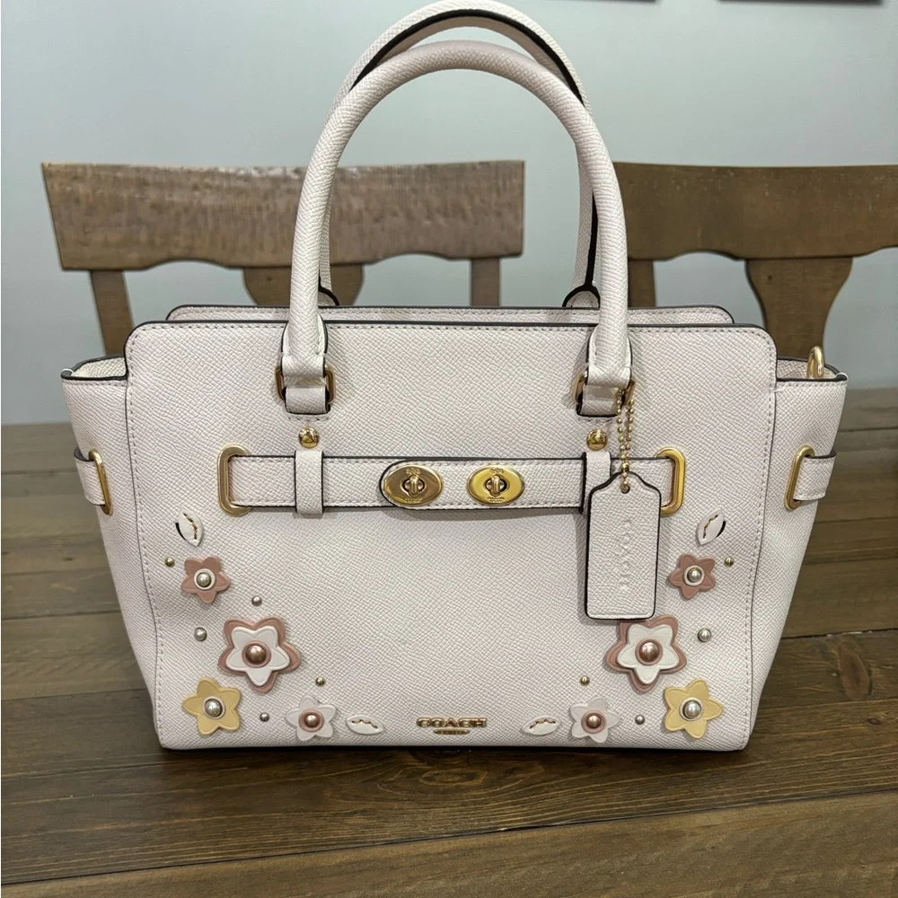 Coach Blake Carryall 25 with Floral Appliqué